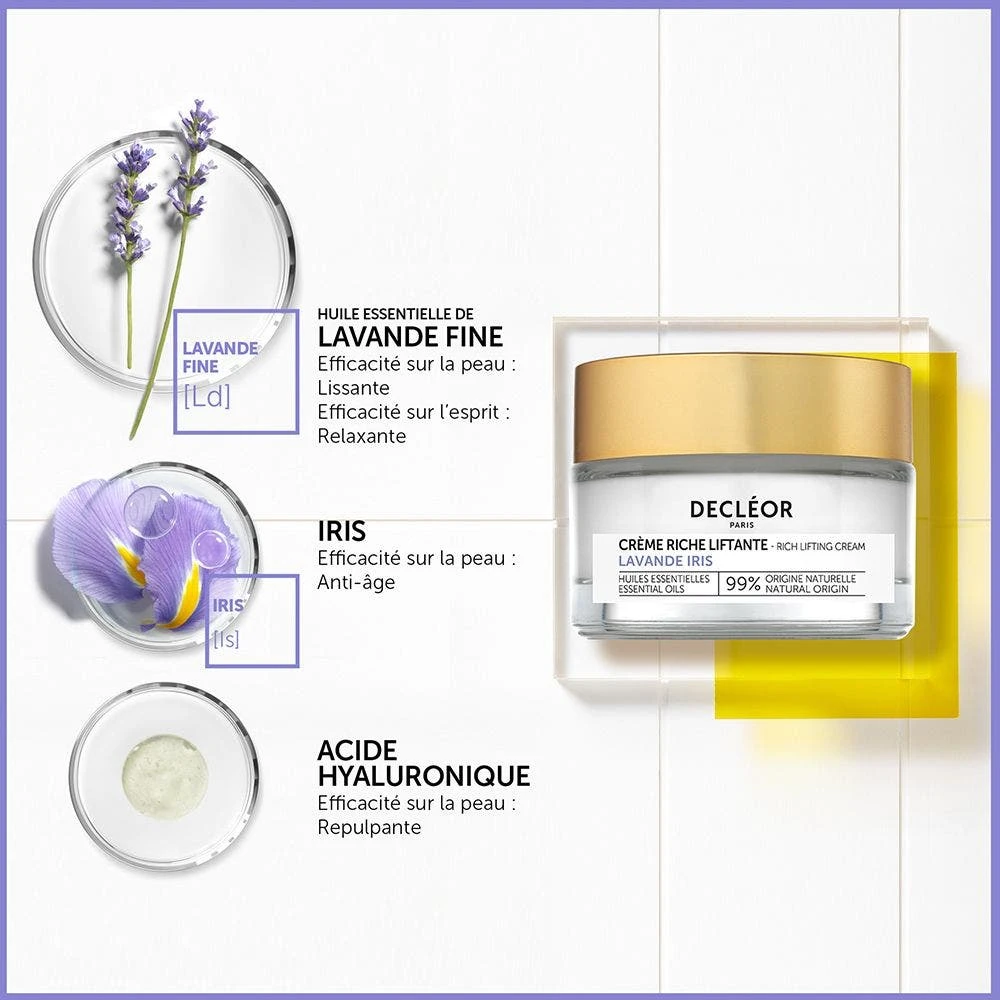 DECLÉOR Crema Ricca Di Lift 50ml Lavande Iris Decléor 5 DECLÉOR Crema Ricca Di Lift 50ml Lavande Iris Decléor - immagine 3