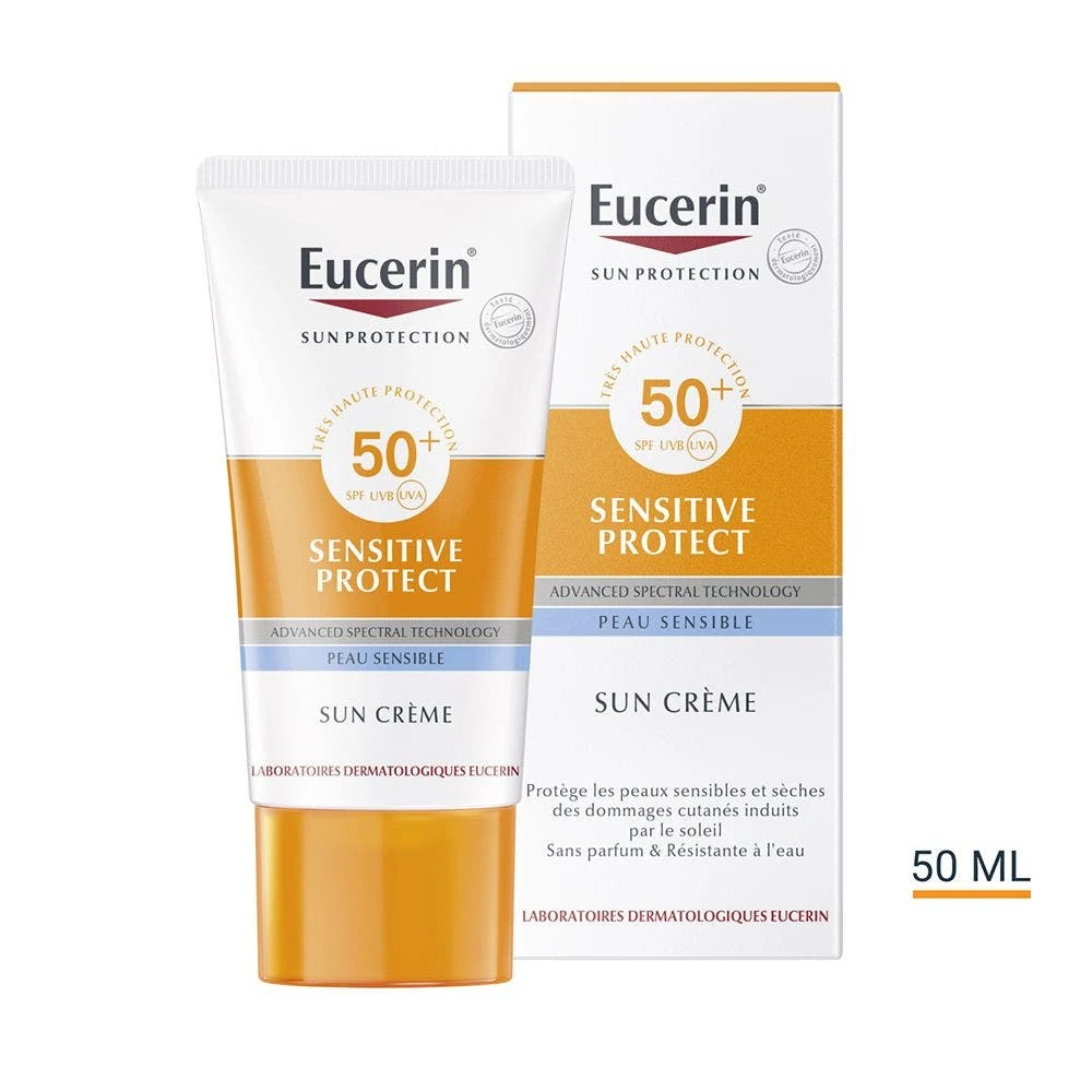 Crema Solare Viso Spf50+ Sensitive Protect Sun Creme 50ml Sun Protection Visage Eucerin 3 Crema Solare Viso Spf50+ Sensitive Protect Sun Creme 50ml Sun Protection Visage Eucerin