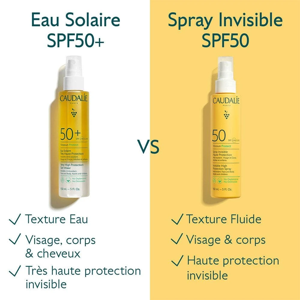 Acqua Per La Cura Del Sole SPF50+ 150 Ml Vinosun Caudalie 7 Acqua Per La Cura Del Sole SPF50+ 150 Ml Vinosun Caudalie - immagine 5