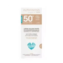 Crema Colorata Bio Ad Altissima Protezione Spf50+ 50g Organic Sun Pelle Sensibile E Reattiva Alphanova