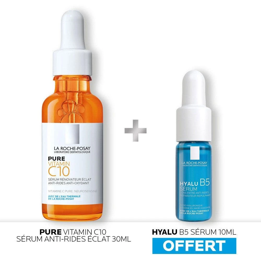 Siero Rigenerante 30ml + Hyalu B5 Sérum 10ml Offert Pure Vitamin C10 La Roche-Posay 3 Siero Rigenerante 30ml + Hyalu B5 Sérum 10ml Offert Pure Vitamin C10 La Roche-Posay