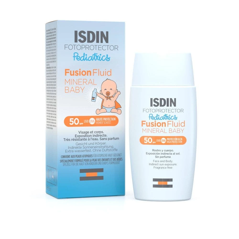 Fotoprotector ISDIN Fusion Fluid Mineral Baby Pediatrics SPF50+ Dalla Nascita 50ml Mineral Baby Fotoprotector Pediatrics Isdin 3 Fotoprotector ISDIN Fusion Fluid Mineral Baby Pediatrics SPF50+ Dalla Nascita 50ml Mineral Baby Fotoprotector Pediatrics Isdin