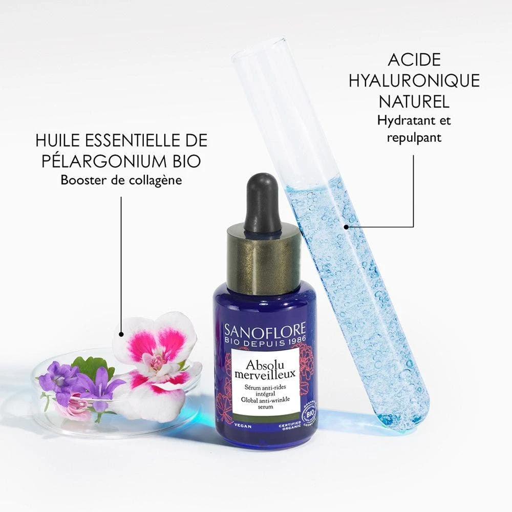 Siero Antirughe Certificato Bio Con Acido Ialuronico Naturale Absolu Merveilleuse 30ml Merveilleuse Sanoflore 6 Siero Antirughe Certificato Bio Con Acido Ialuronico Naturale Absolu Merveilleuse 30ml Merveilleuse Sanoflore - immagine 4