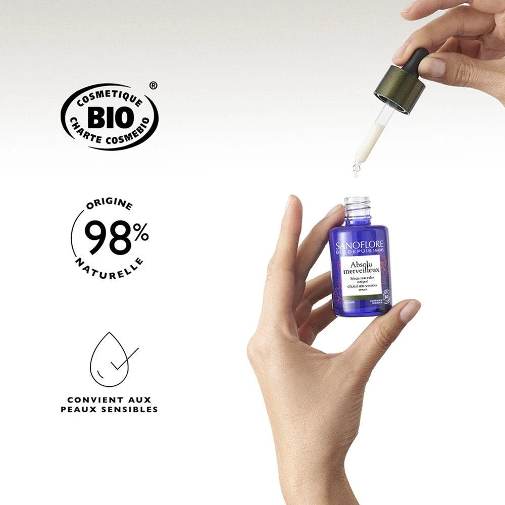 Siero Antirughe Certificato Bio Con Acido Ialuronico Naturale Absolu Merveilleuse 30ml Merveilleuse Sanoflore 7 Siero Antirughe Certificato Bio Con Acido Ialuronico Naturale Absolu Merveilleuse 30ml Merveilleuse Sanoflore - immagine 5