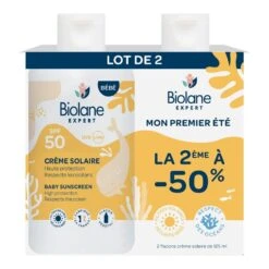 Crema Solare SPF50 2x125ml Expert Neonato E Bambino Biolane