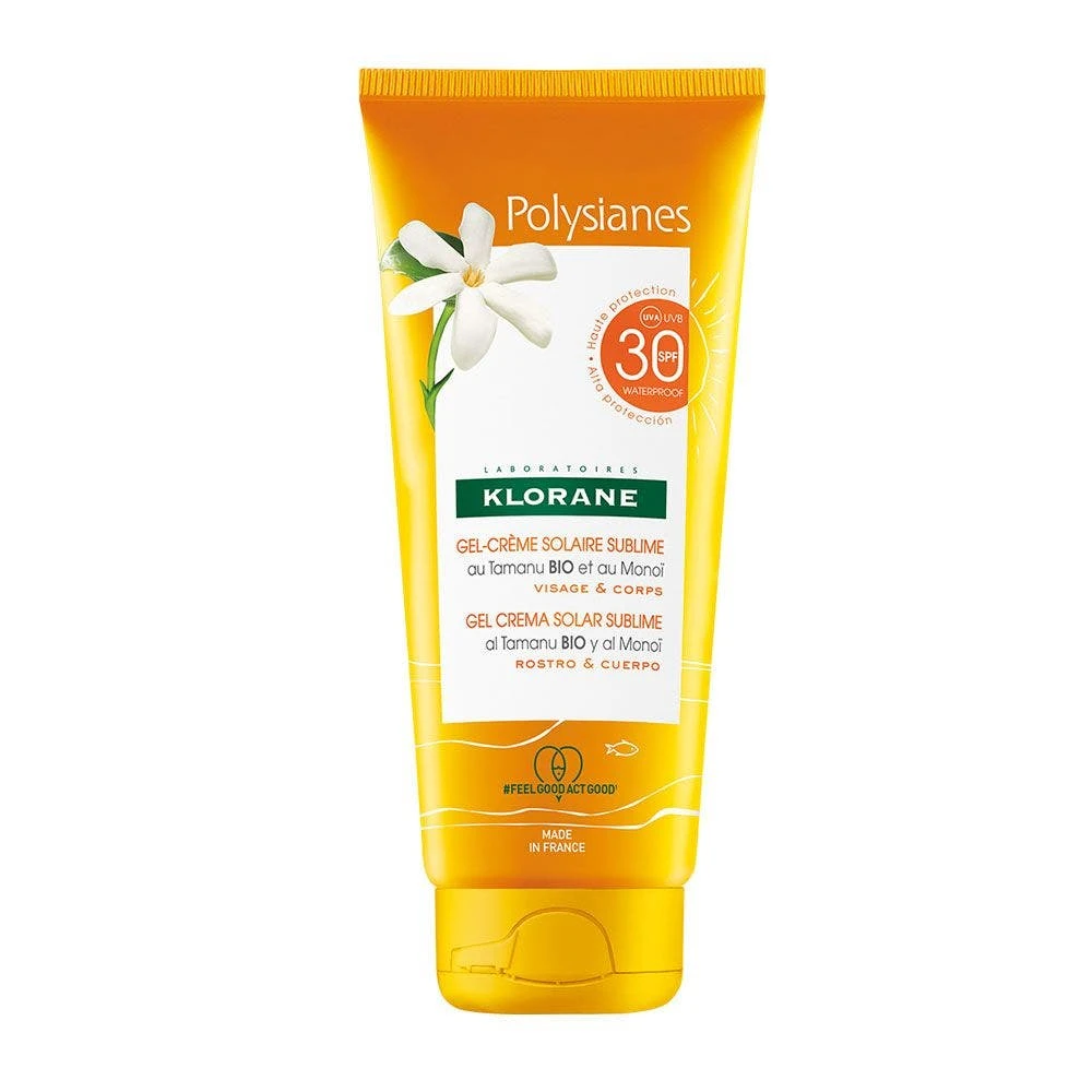 Gel-crema Solare Sublime SPF30 200 Ml Polysianes Klorane 3 Gel-crema Solare Sublime SPF30 200 Ml Polysianes Klorane