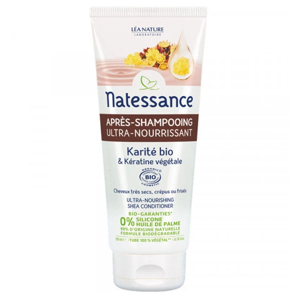 Balsamo Ultra-nutriente Karitè E Cheratina 200ml Natessance 3 Balsamo Ultra-nutriente Karitè E Cheratina 200ml Natessance