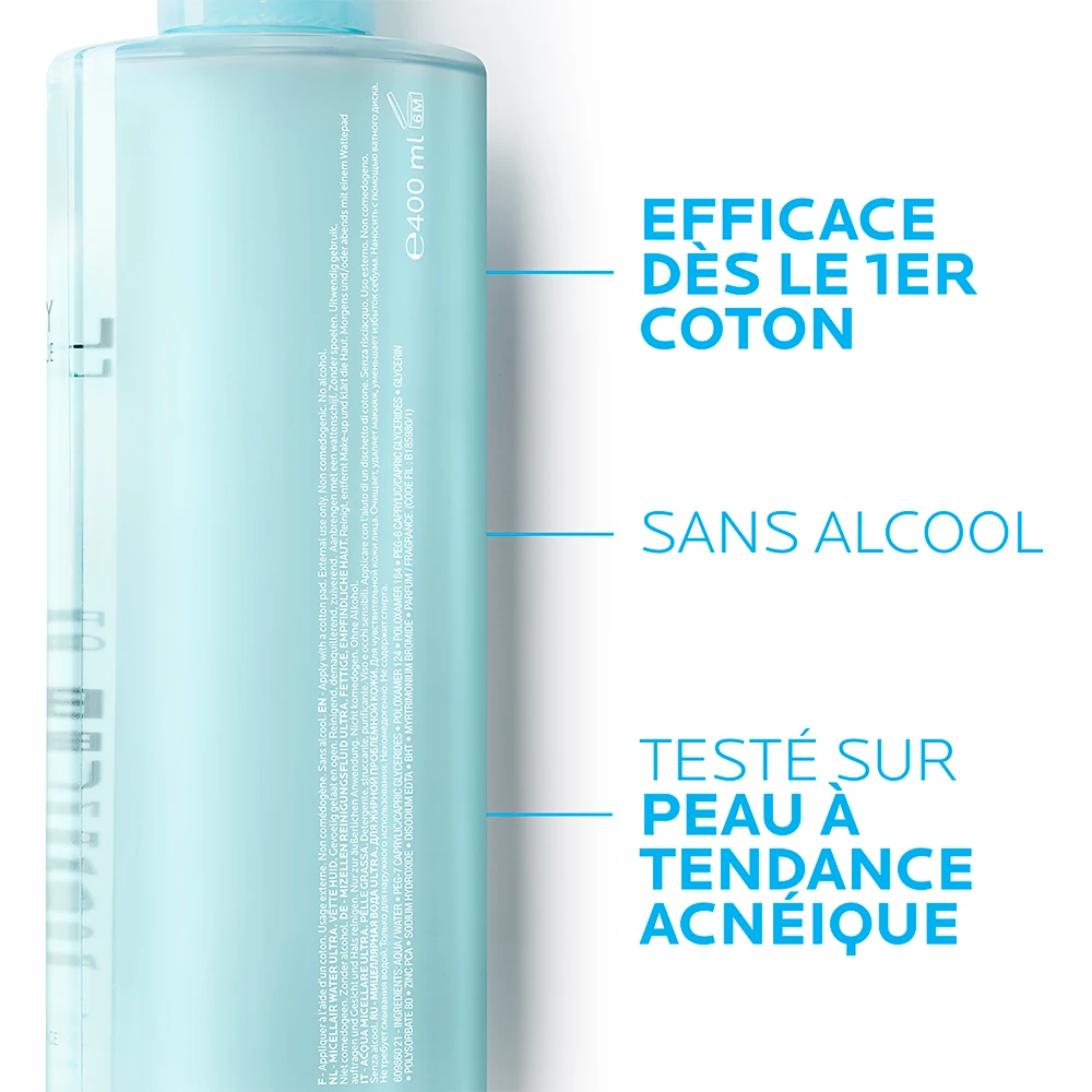 Acqua Micellare Purificante Pelle Grassa E Sensibile 2x400ml Effaclar Peaux Grasses La Roche-Posay 5 Acqua Micellare Purificante Pelle Grassa E Sensibile 2x400ml Effaclar Peaux Grasses La Roche-Posay - immagine 3