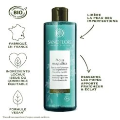 Lozione Viso Oli Essenziali 400ml Magnifica Peau Grasse Tendance Acnéique Sanoflore -Negozio Di Cosmetici 81474