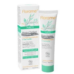 Maschera Purificante Al Carbone 2 In 1 Purete Bio 65ml Pelle Da Mista A Grassa Florame