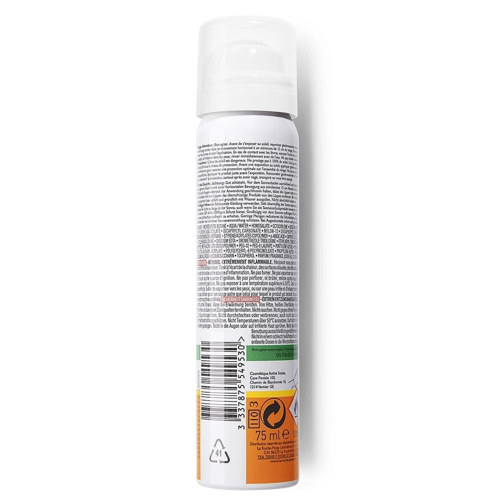 Spray Solare SPF50+ Anti-lucido 75ml Anthelios Pelli Sensibili La Roche-Posay 4 Spray Solare SPF50+ Anti-lucido 75ml Anthelios Pelli Sensibili La Roche-Posay - immagine 2