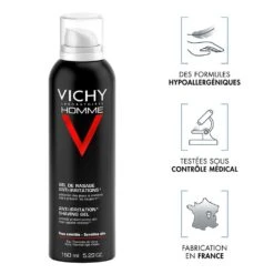 Gel Da Barba Anti-irritazioni Vitamina C Pelle Sensibile 2x150ml Homme Vichy -Negozio Di Cosmetici 88984