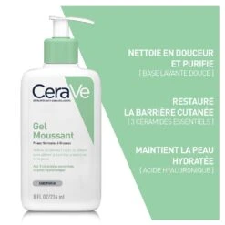 Gel Detergente Schiumogeno Pelle Da Normale A Grassa 236ml Cleanse Visage Cerave -Negozio Di Cosmetici 90288