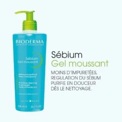 Gel Detergente E Purificante 500ml Sebium Peau Mixte, Grasse Bioderma -Negozio Di Cosmetici 90984
