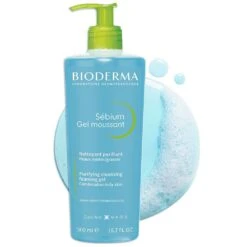 Gel Detergente E Purificante 500ml Sebium Peau Mixte, Grasse Bioderma -Negozio Di Cosmetici 92453