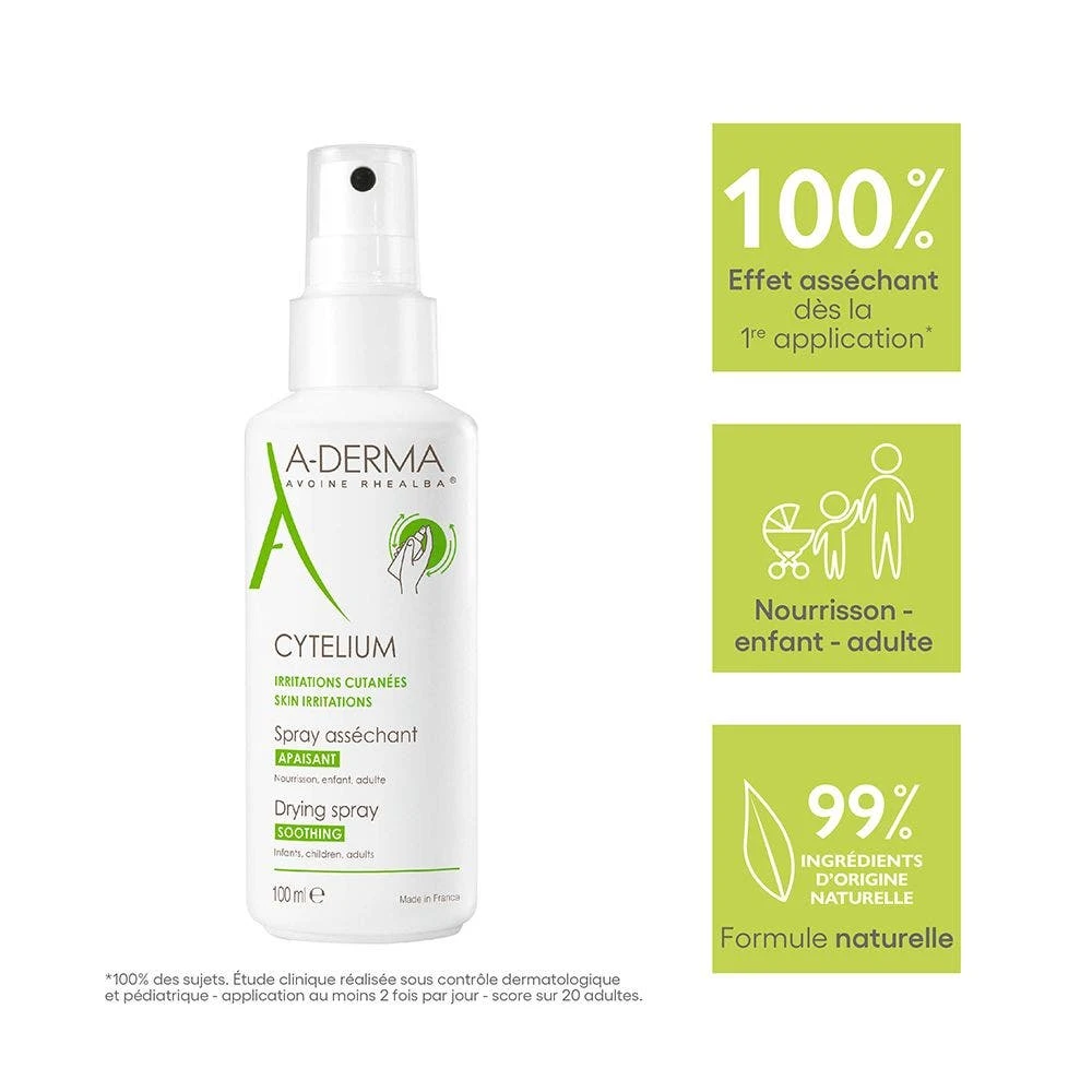 A Derma Spray Assorbente Lenitivo Viso E Corpo 100ml Cytelium A-Derma 7 A Derma Spray Assorbente Lenitivo Viso E Corpo 100ml Cytelium A-Derma - immagine 5