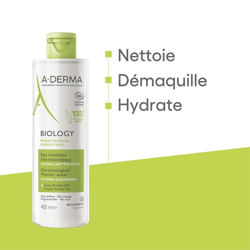 A Derma Acqua Micellare Dermatologica Biologica Hydra Cleansing Acqua 400 Ml Biology A-Derma 6 A Derma Acqua Micellare Dermatologica Biologica Hydra Cleansing Acqua 400 Ml Biology A-Derma - immagine 4