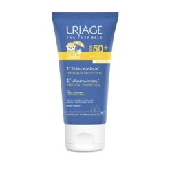 Creme Minerale Protezione Solare Molto Elevata Spf50+ Pelle Sensibile Bebe Uriage 50ml 1ers Soins Bébé Uriage