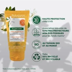 Crema Solare Sublime Spf30+ Viso 50ml Polysianes Klorane -Negozio Di Cosmetici 98180