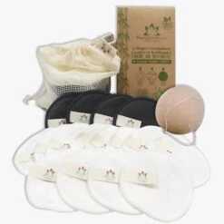 Dischetti Struccanti In Fibra Di Bambù Lavabili E Riutilizzabili + Spugna Konjac In Omaggio X16 Pharma Bio Univers